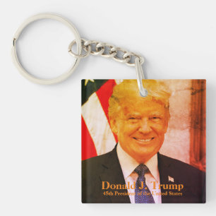 Porte-clefs Donald J. Trump, 45e président Porte - clé acryliq