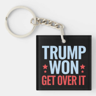 Porte-clefs Donald Trump a gagné, acceptez-le 2024 Trump a gag
