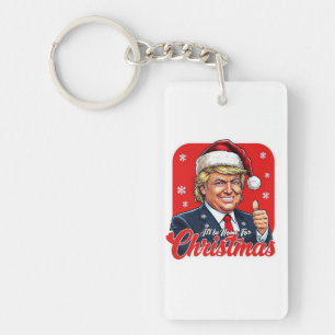 Porte-clefs Donald Trump Christmas Santa Claus Art