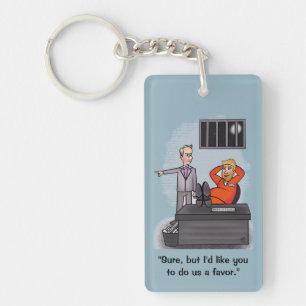 Porte-clefs Donald Trump Porte - clé rectangulaire