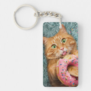 Porte-clefs Donateur mangeant des chats