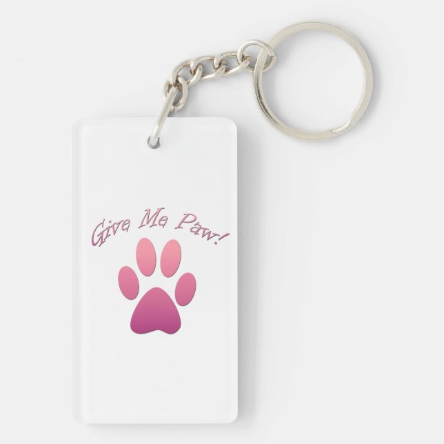 Porte-clefs Donne-moi le rose pâle (Dos)