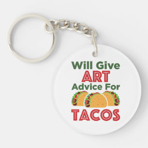 Porte-clefs Donner des conseils d'art pour Tacos Artiste ensei