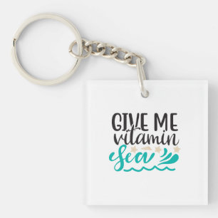 Porte-clefs Donnez-moi la mer vitaminée