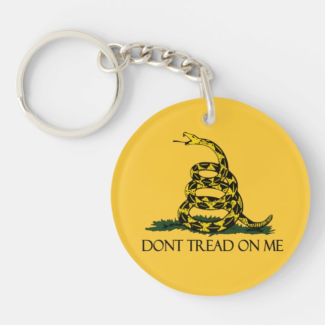 Porte-clefs Dont Tread on Me Gadsden Drapeau militaire histori (Devant)