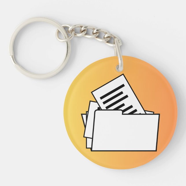 Porte-clefs dossier porte - clé (Devant)