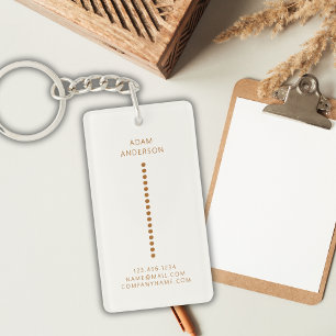 Porte-clefs Dots d'or minimaliste Simple Professionnel