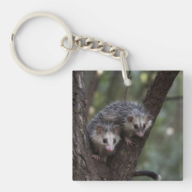 Porte-clefs Double difficulté dans la canopée : Sommes jumelle (Devant)