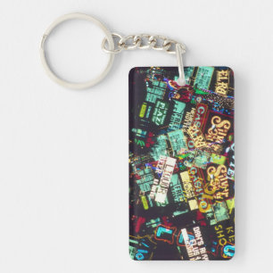 Porte-clefs Double exposition, enseignes de casino, Las Vegas,