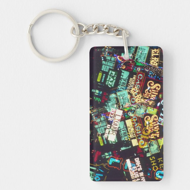 Porte-clefs Double exposition, enseignes de casino, Las Vegas, (Devant)