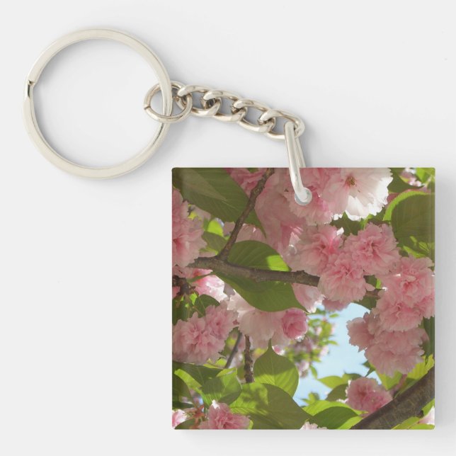 Porte-clefs Double floraison cerisier III printemps fleuri (Devant)