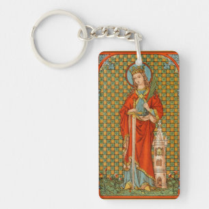 Porte-clefs Double Image de Sainte-Barbe  (JP 01)