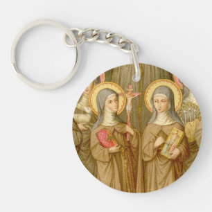 Porte-clefs Double Image Deux Pauvres Clarisses Saintes (SAU 2