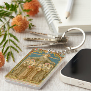 Porte-clefs Double Ste Claire d'Assise & Moniales (SAU 27)