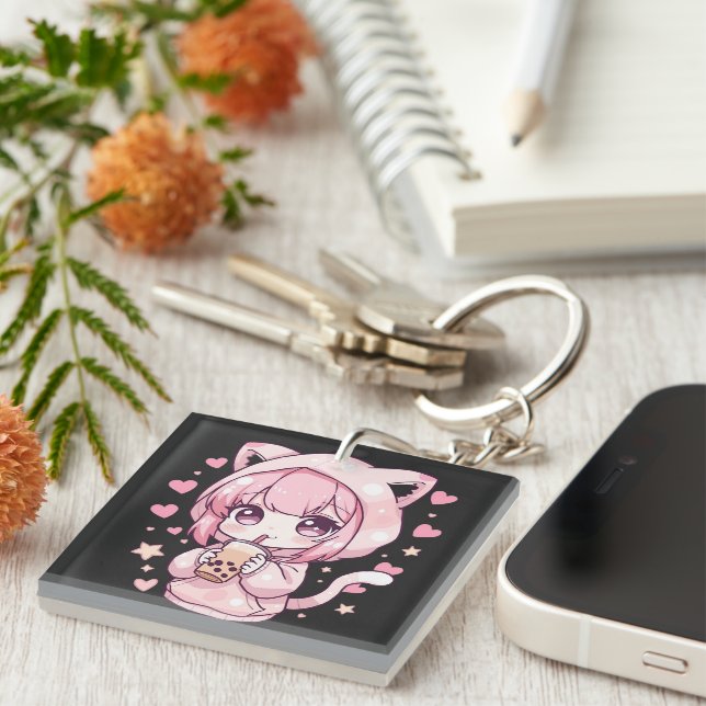 Porte-clefs Douce Humeur Chibi (Devant Droit)