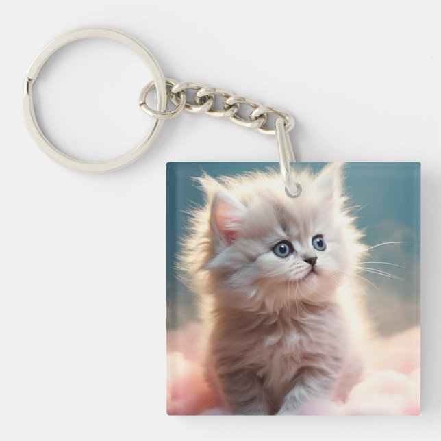 Porte-clefs Douce petite chatte  (Devant)
