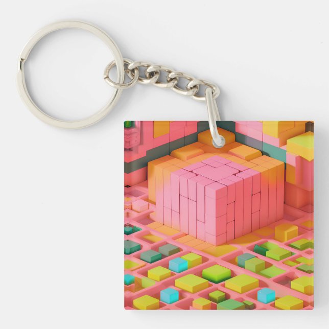Porte-clefs Douceur aux couleurs vives (Devant)