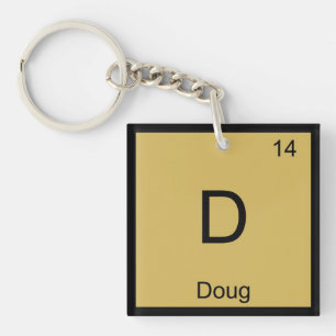 Porte-clefs Doug Nom Chimie Élément Tableau périodique