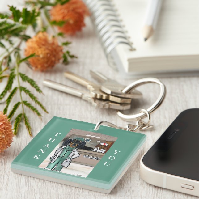 Porte-clefs Doxie Doctor (Devant Droit)