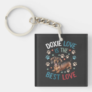 Porte-clefs Doxie Love Est Le Meilleur Amour