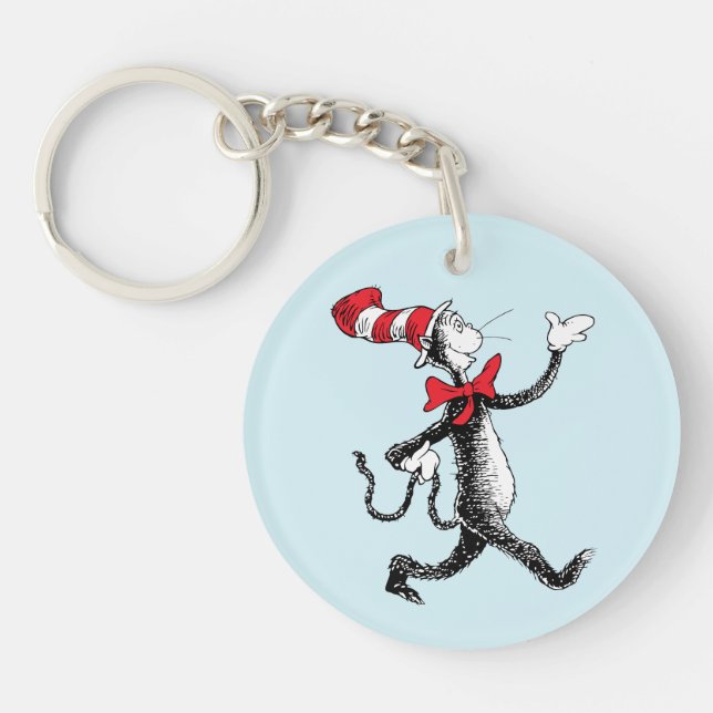 Porte-clefs Dr Seuss | Chat dans la marche des chats Casquette (Devant)