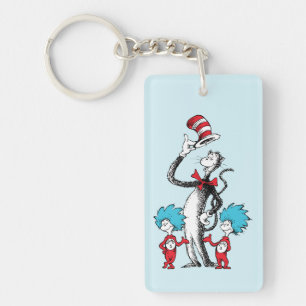 Porte-clefs Dr Seuss   Chat dans le Casquette, Chose un & Chos