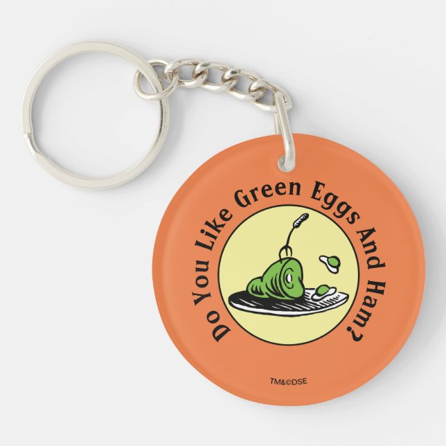 Porte-clefs Dr. Seuss | Œuf vert et jambon icône (Devant)