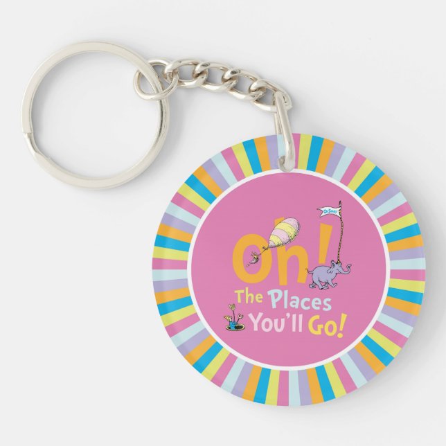 Porte-clefs Dr. Seuss | Oh, les endroits que vous allez ! (Devant)