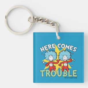 Porte-clefs Dr Seuss   Une Chose Deux Ici, C'Est Difficile