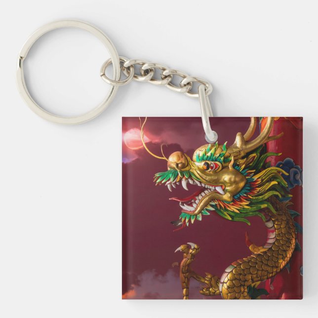Porte-clefs dragon chinois (Devant)