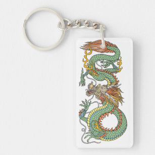 Porte-clefs Dragon chinois traditionnel