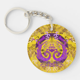Porte-clefs Dragon Damask