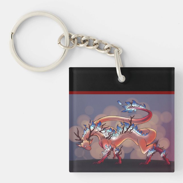 Porte-clefs Dragon de feu (Devant)