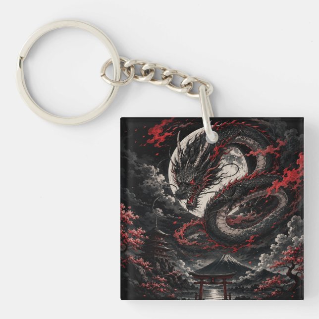 Porte-clefs Dragon de la Lune de Sang (Devant)