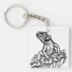 Porte-clefs Dragon sur le rocher