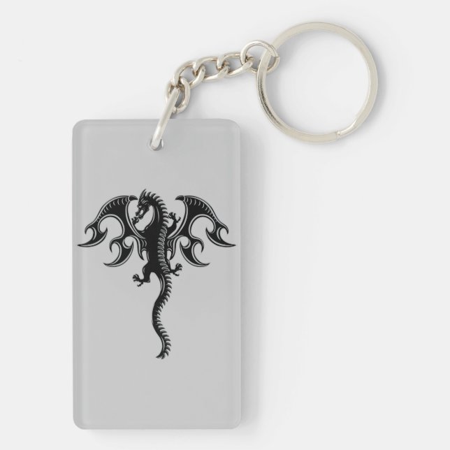Porte-clefs Dragon tribal (Dos)