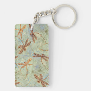 Porte-clefs Dragonfly Dance Gold