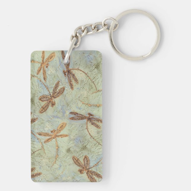Porte-clefs Dragonfly Dance Gold (Dos)