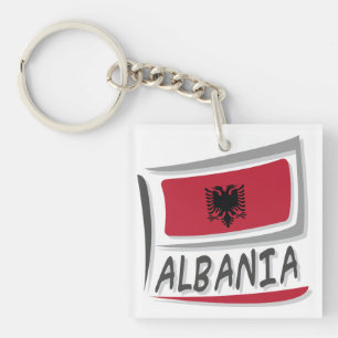 Porte-clefs Drapeau Albanie Pride X