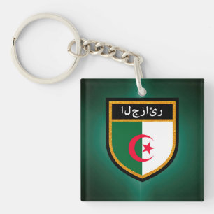 Porte-clefs Drapeau Algérie