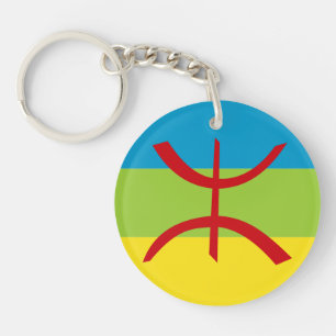 Porte-clefs Drapeau Amazigh Drapeau Berber Drapeau Kabyles