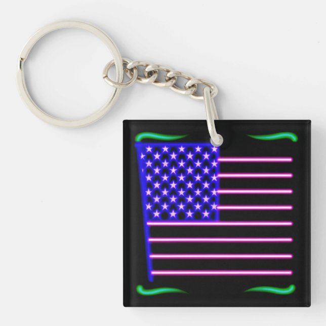 Porte-clefs Drapeau américain (Devant)
