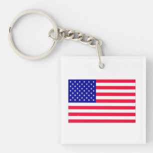 Porte-clefs Drapeau américain 4 juillet