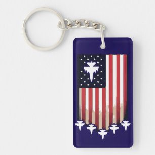 Porte-clefs Drapeau Américain 4 Juillet-65079