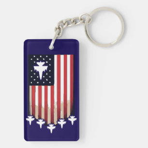 Porte-clefs Drapeau Américain 4 juillet-65079