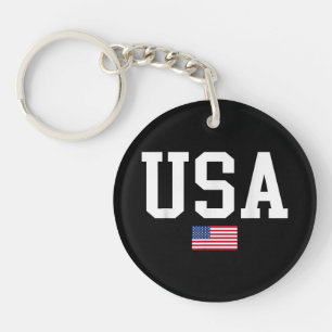 Porte-clefs Drapeau américain patriotique USA pour hommes femm