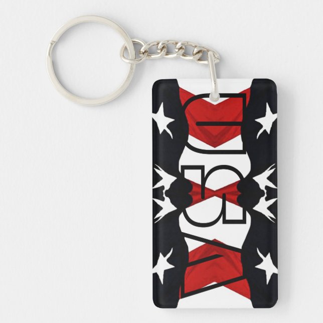 Porte-clefs Drapeau américain USA (Devant)
