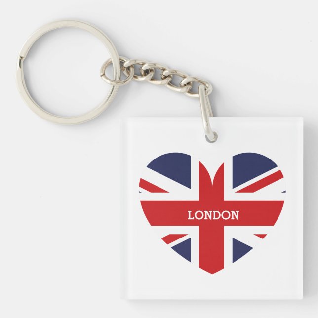 Porte-clefs Drapeau Angleterre Londres (Devant)