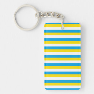 Porte-clefs drapeau argentine rayures pays symbole bleu blanc