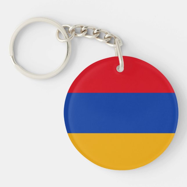 Porte-clefs Drapeau arménien patriotique (Devant)